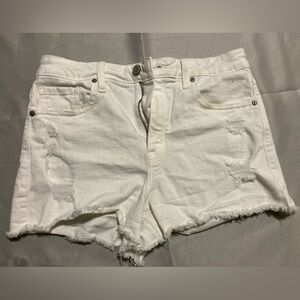 Eunina Ivory Denim Shorts